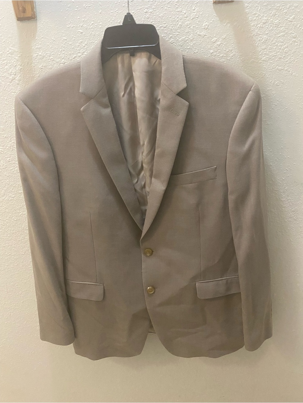 Ralph Lauren Taupe Classic Two-Button Sport Coat